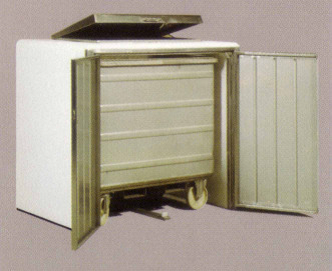 Containerbox für Entsorgung aus Beton oder Edelstahl 1